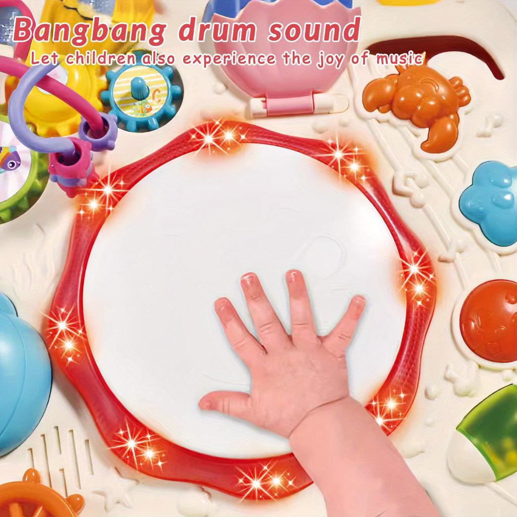 Child Table Activity Baby Musical Instrument Games, Education Music Activity Toy, Multi Functional Learning Table With Accessori