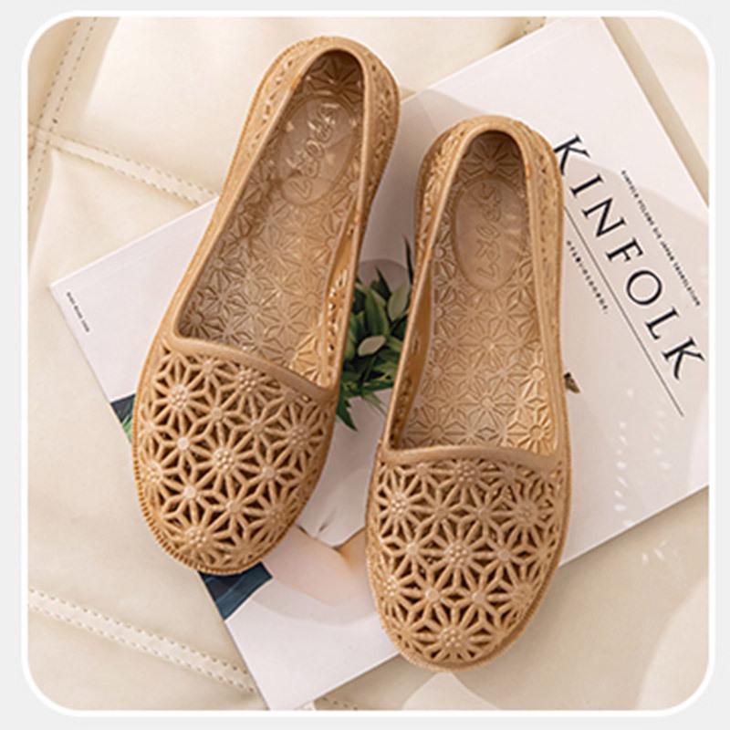 Dámské lehké protiskluzové prodyšné PVC sandály: Ideální pro letní svrchní oblečení