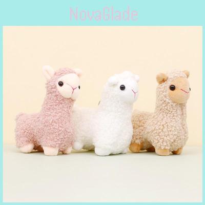 Adorable Alpaca Keychain Plush Toy Cute Stuffed Animal Doll Bag Charm 12cm