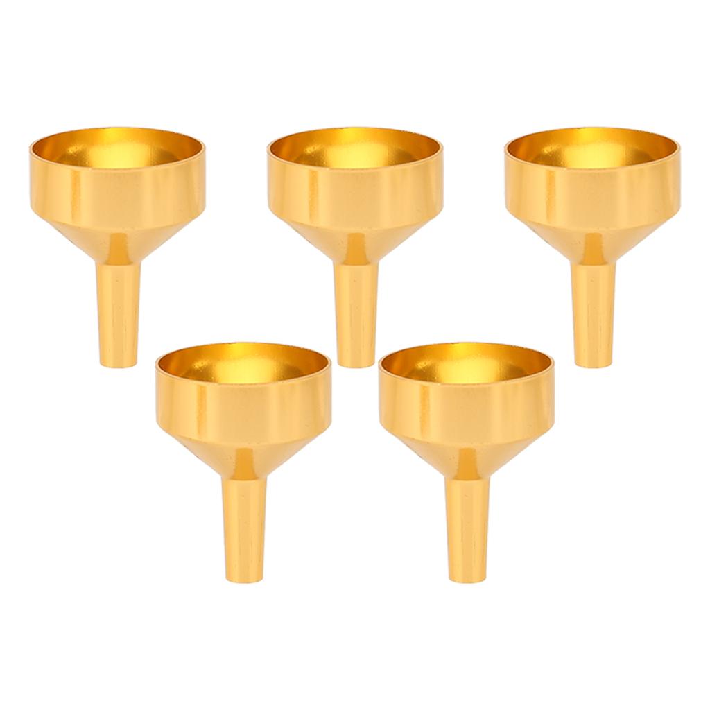 Mini nálevky Lehké Přenosné Kovové Mini nálevky pro Miniaturní Lahvičky Esenciální Oleje DIY