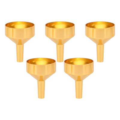 Mini Funnels Lightweight Portable Metal Mini Funnels for Miniature Bottles Essential Oils DIY