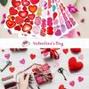 Heart Shaped Stickers Pack of 24 Love Decorative Stickers Valentines Stickers for Kid Love Stickers Gift for DIY Cards