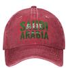 Unisex Women SAUDI ARABIA Flag Saudi National Day Baseball Cap Vintage Distressed Washed Casquette Dad  Adjustable