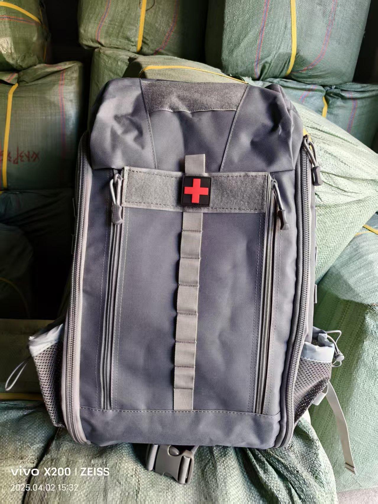 

Tactical Backpack, Outdoor Medical Backpack, Large Capacity Camping Backpack, First Aid Backpack, Multifunctional Collection сірий колір