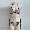 Stylish and simple new women's split solid color bikini small breasts gather sexy and thin beach vacation swimsuit
