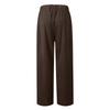 Women's Casual Colour Elastic Waist Straight Casual Pants With Pockets