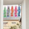 Japanese Carp Windsock Outdoor Hanging Fish Shaped Flag Kite Wind Socks for Garden Backyard Home Sushi Bar Restaurant Decoration