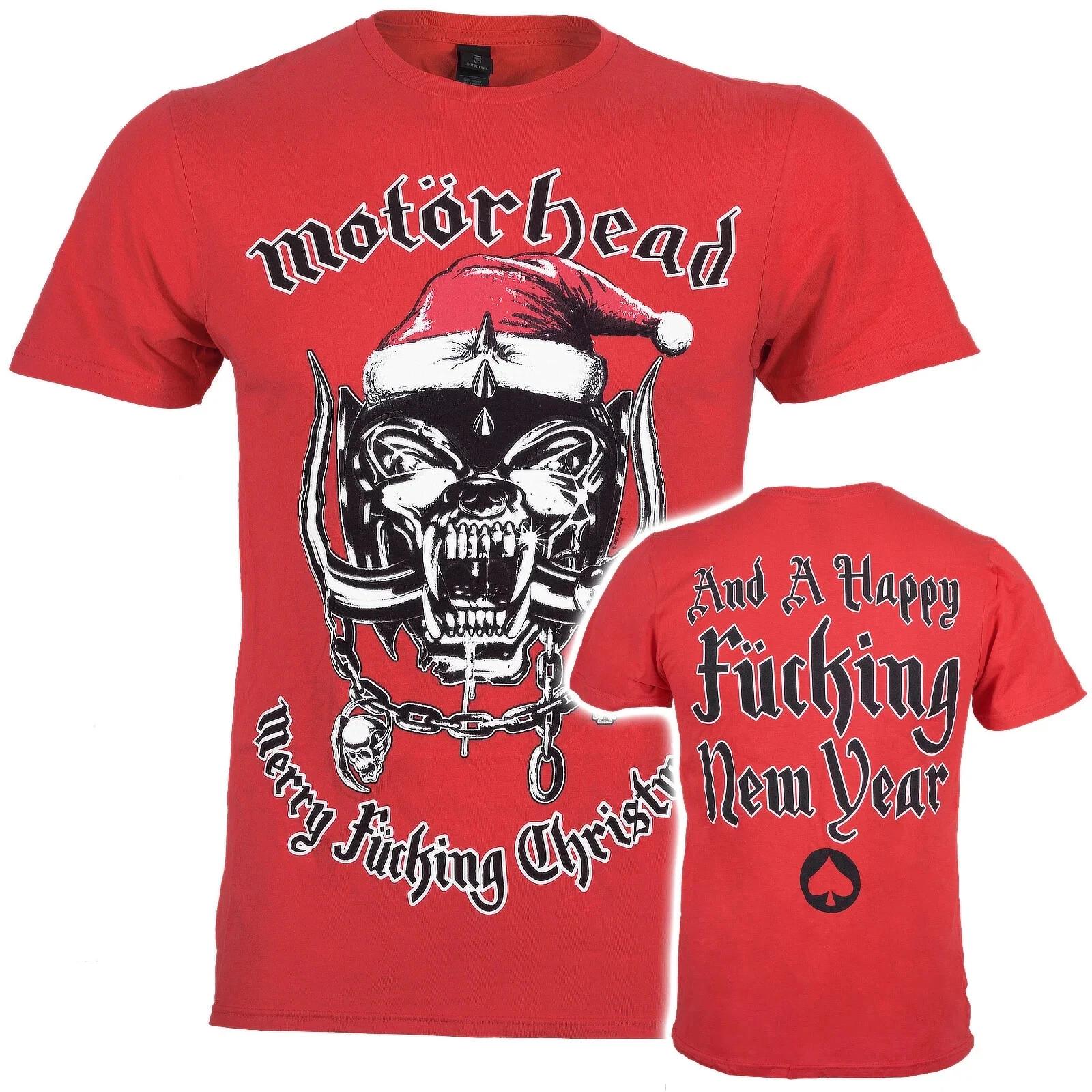 

Official Motorhead T Shirt Warpig Merry Christmas Red Lemmy New S M L XL XXL 2XL