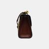 [Pre-Owned] Padlock Moonlight Treasure Box Series Metal Lock Logo Canvas And Leather Crossbody Bag Small - Very Good #16XWXA