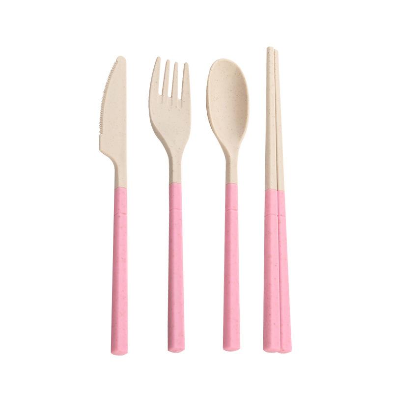 Portable Folding Cutlery Set for Outdoor Use Knife Fork Spoon and Chopsticks