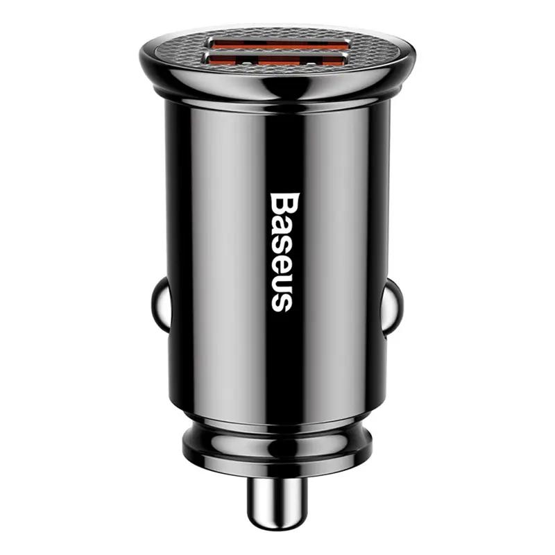 Ładowarka Samochodowa Baseus Circular 2Xusb Qc3.0 5A 30W (Czarna)