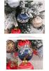 Silk Thread Wave Christmas Balls – Hand-painted Tree Ornaments, 6cm, Set of 12