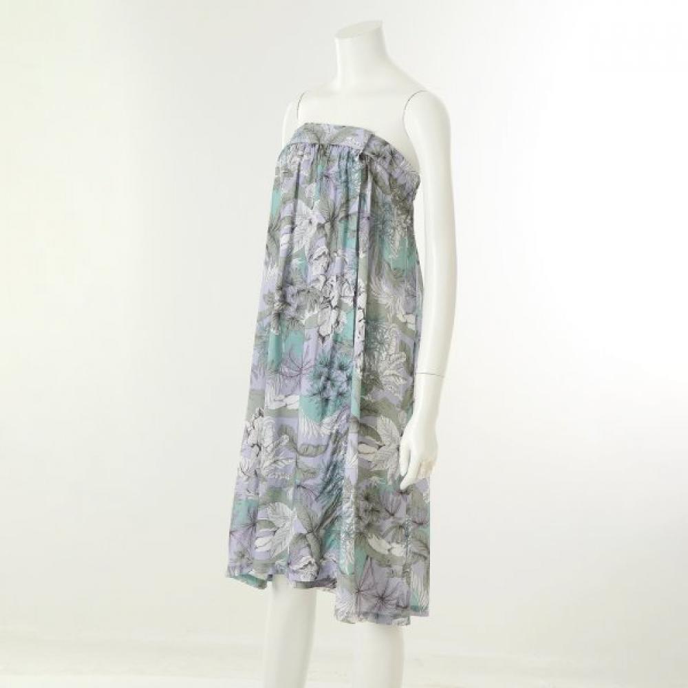 Wacoal Rayon Palm Tree Pattern Shower Gown Wgn719wl