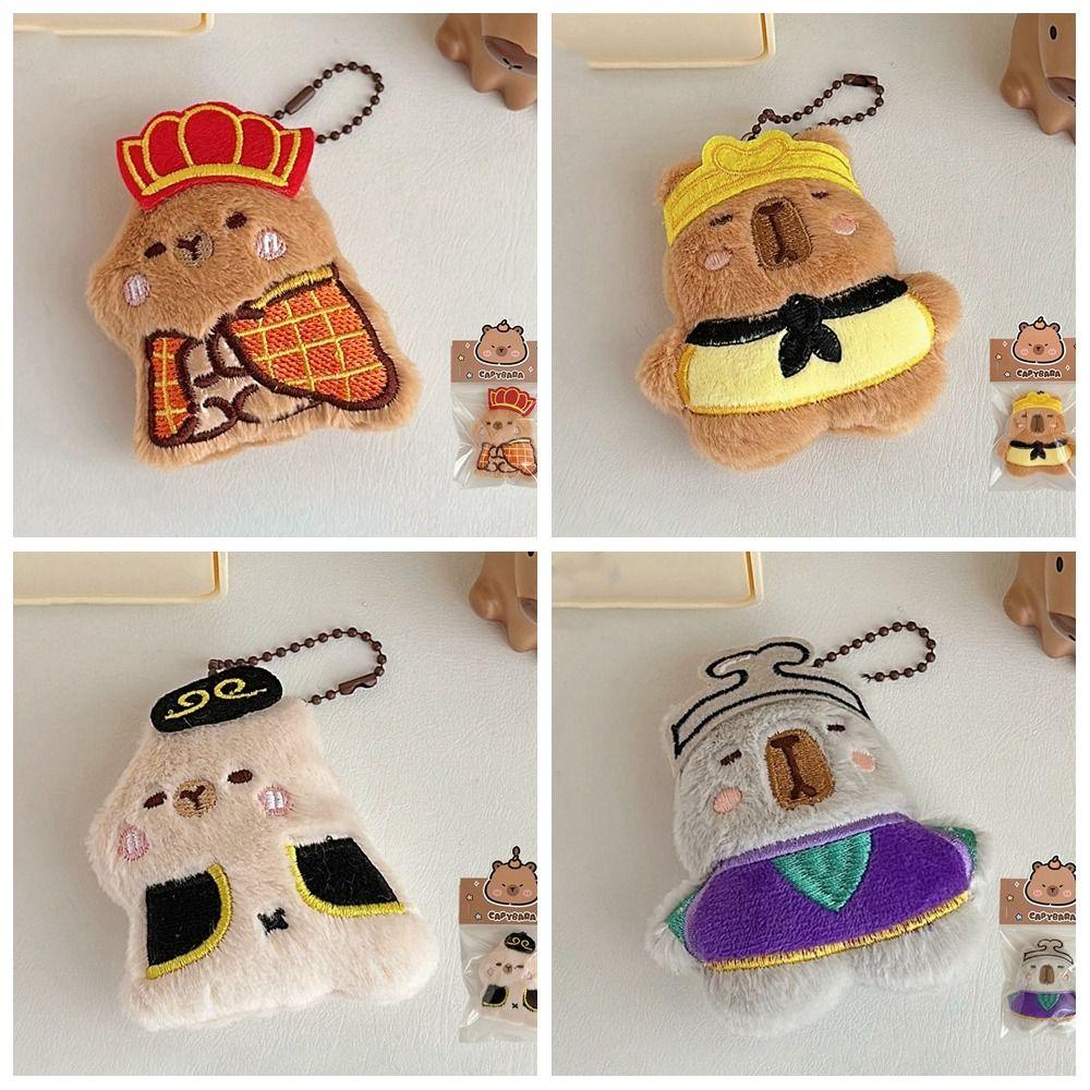 Monkey King Capybara Plush Toy Keychain Journey To The West Capibara Fluffty Doll  Kids/Children