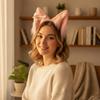 Furry Animal-Ear Costume Headband Soft Ear Hairband Cute
