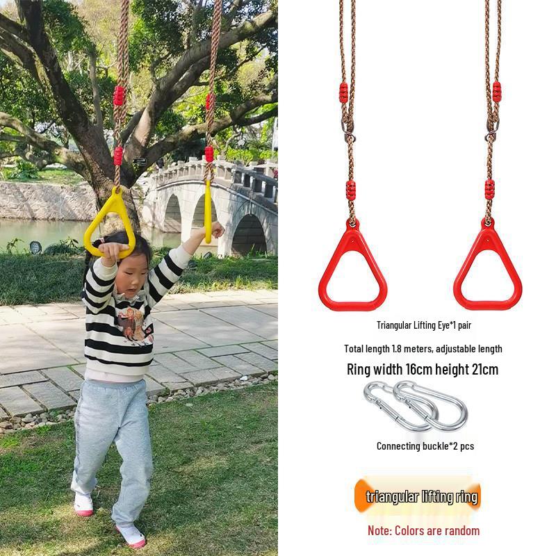 Outdoor Kids' Rope Ladder Swing for Sensory Integration and Climbing Activities