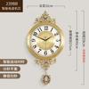 Funky Big Size Wall Clocks Hands Unique Living Desk Golden Wall Clocks Pendulum Modern Horloge Murale Luxury Design TY140YM1C2B2