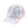 White Pink Lace Baseball Cap Duck Tongue Embroidery Baseball Cap Mesh Sunshade Hat  Ladies Wear