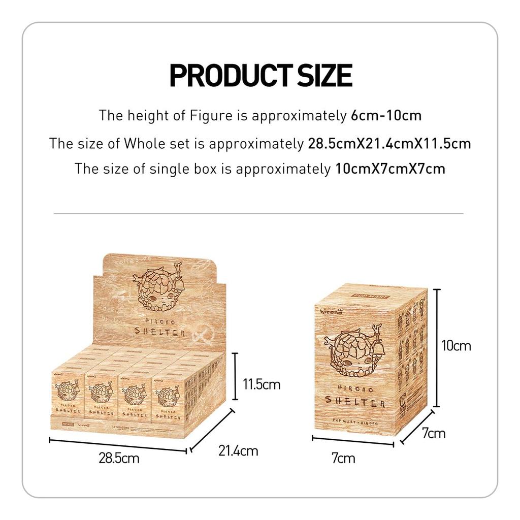 POP MART HIRONO Shelter Series [1 Piece] Pop Mart Gachapon Figure Plastic Model Premium Toy Soft Vinyl Original Character Birthday Gift