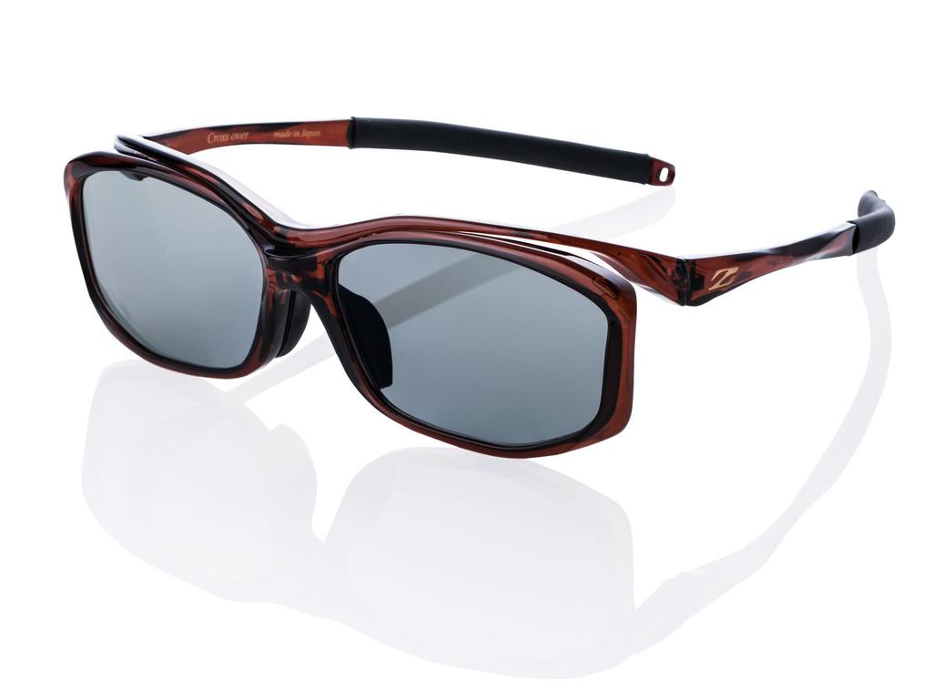 Zeque Polarized Sunglasses Crossover Clear Brown TRUEVIEW F-1625