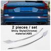 Chrome Auto Accessories Exterior Rear Tail Fog Lights Lamp Eyelid Eyebrow Decor Stripes Cover Trim For VOLVO XC60 2018 - 2026