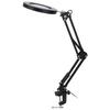 5X Magnifying Glass with LED Light Flexible Arm 10 Level Brightness 3 Colors Workbench Light with