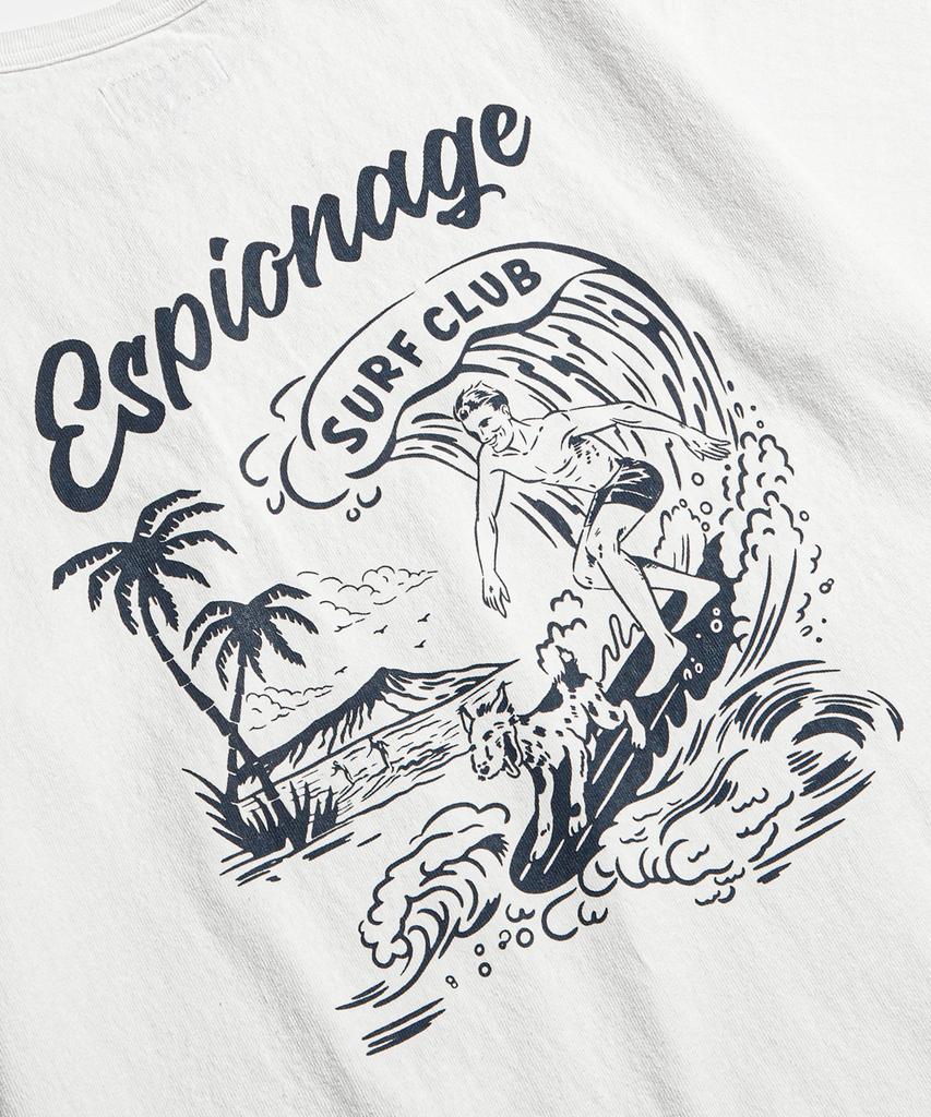 ESPIONAGE Surf Club Heavyweight Tee Off White
