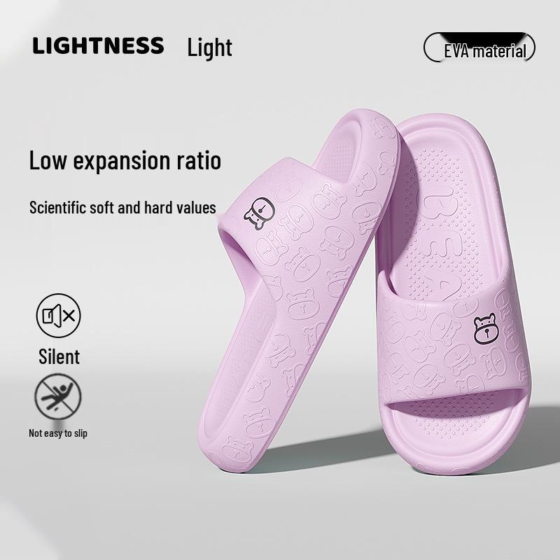 Unisex Summer EVA Deodorant Non-Slip Indoor Bath Slippers with Thick Sole for a Cool, Cushioned Step