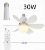 E27 Silent Smart Ceiling Fan Light for Home or Restaurant