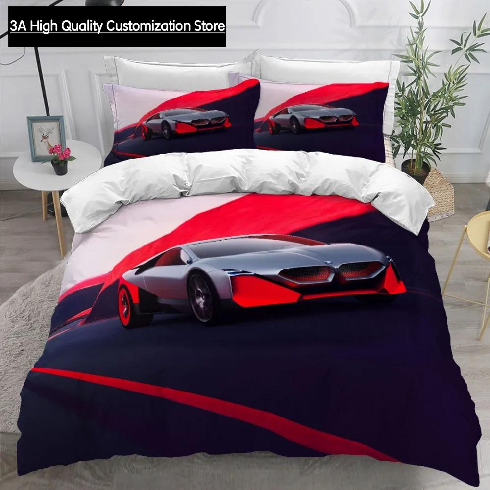 Car Modern Bedding Set Queen King Full Double Duvet Cover And Pillowcase Boys Bed Linens 240x220 Quilt Cover NO Sheet