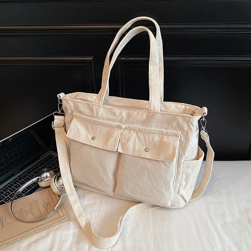 Fashion Commuter Velvet Bag Solid Color Shoulder Tote Bag Women's Casual Versatile Simple Messenger Bag Student Armpit Bag