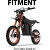 Capa de Assento para Tutti Soleil 01, PVC Antiderrapante Capa de Almofada para Moto de Terra para Tuttio Soleil01 Bicicleta Elétrica Off Road - Preto