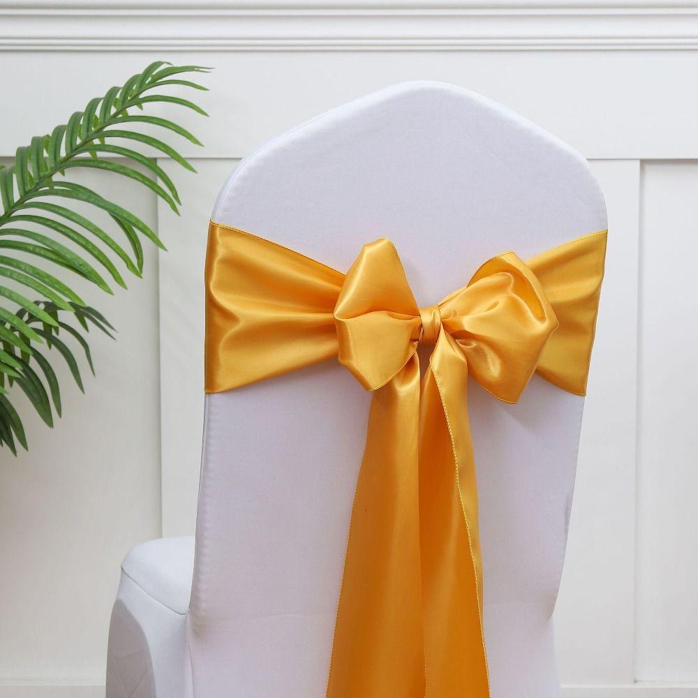 

5 шт. Вінтажний чохол для стільця з бантом. Барвиста стрічка для спинки стільця. Атласна стрічка. Пояси для весільного стільця. Style 24