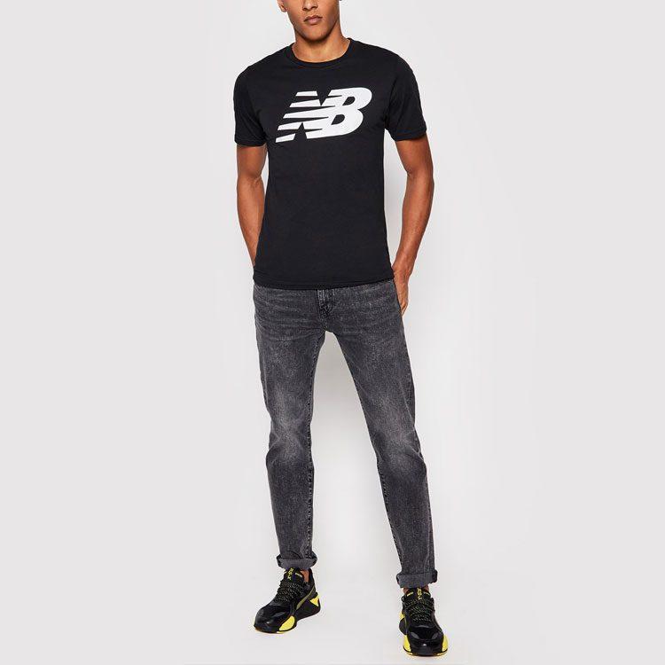New Balance T-Shirt Herren Schwarz MT03919-BK