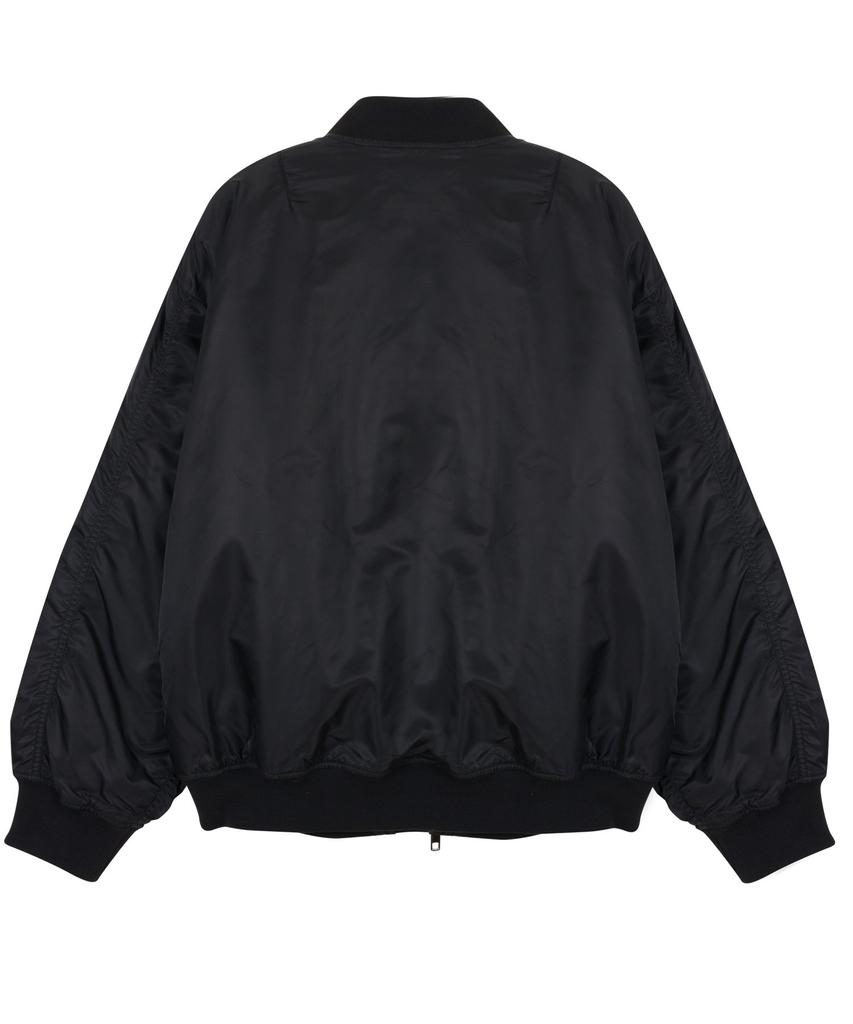 Aott [Spring/Autumn Version] Unisex Oversized Ma-1 Black (Ver - 2)
