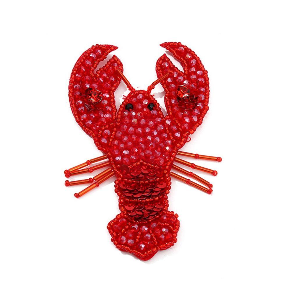 3D Beaded Patches Handmade Cartoon Patches Marine Animal Patches  For DIY Craft & Cloth Decoration