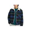 Levis Plaid British Style Faux Shearling Jacket Men Jackets Blue A4882-0005