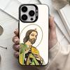 S-San-N J-Judas T-Tadeo-O ART  Phone Case For iPhone17,16,15,14,13,12,11 Plus,Pro Max Black Candy Silver Plated Cover
