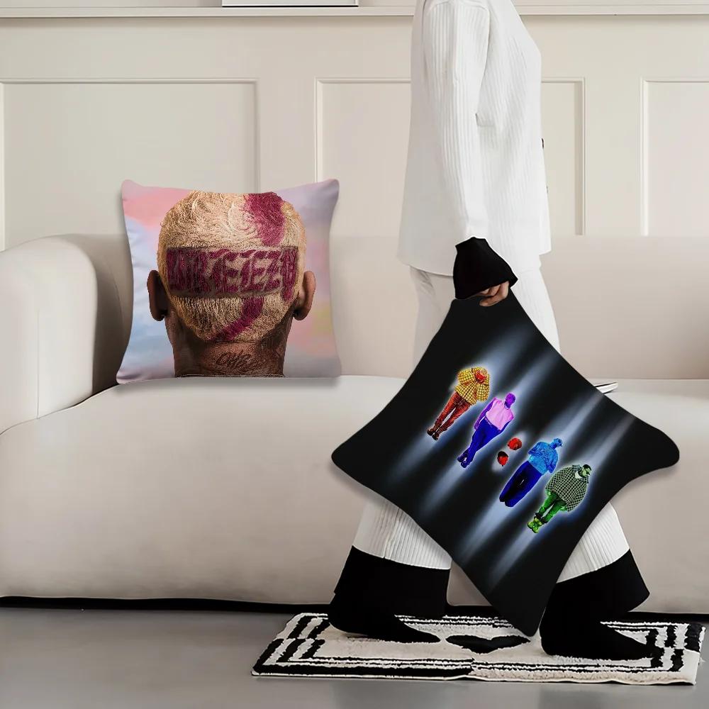 Rapper C-Chris Brown Decoration Room Home Sofa Living Office Car Nordic Simplicity Pillow Cover