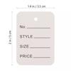3,5x5CM Anpassad Blankt Papper Klädhänglapp - Personlig Kartong Klädetikett.