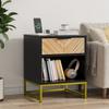 Modern Nightstand with One Drawer and One Open Compartment, Suitable for Living Room, Bedroom and Hallway, 43 x 40 x 55 cm, 1 Piece
