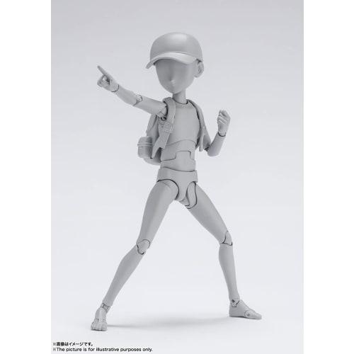 TAMASHII NATIONS S.H.Figuarts Body-kun - Ken Sugimori - Edition DX SET (Gray Color Ver.) Approximately 130mm PVC & ABS Movable Figure BAS62102