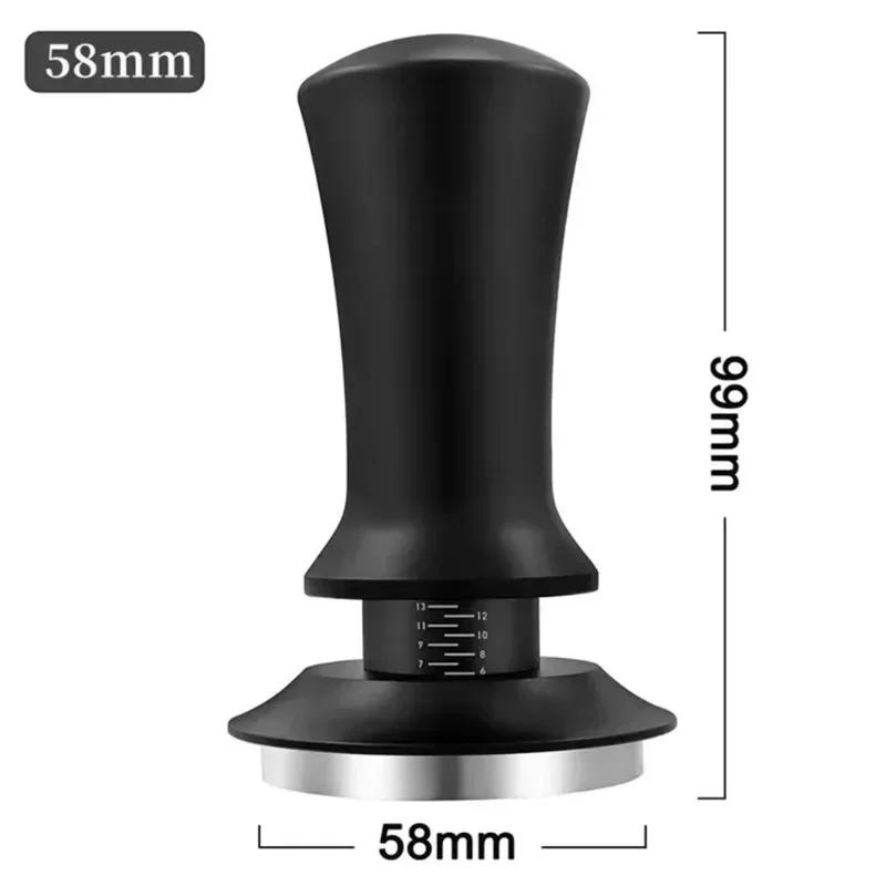 Coffee Tamper Constant Pressure Stainless Steel Coffee Powder Press 51/53/58mm Espresso Distribution Tool with Calibrated Spring