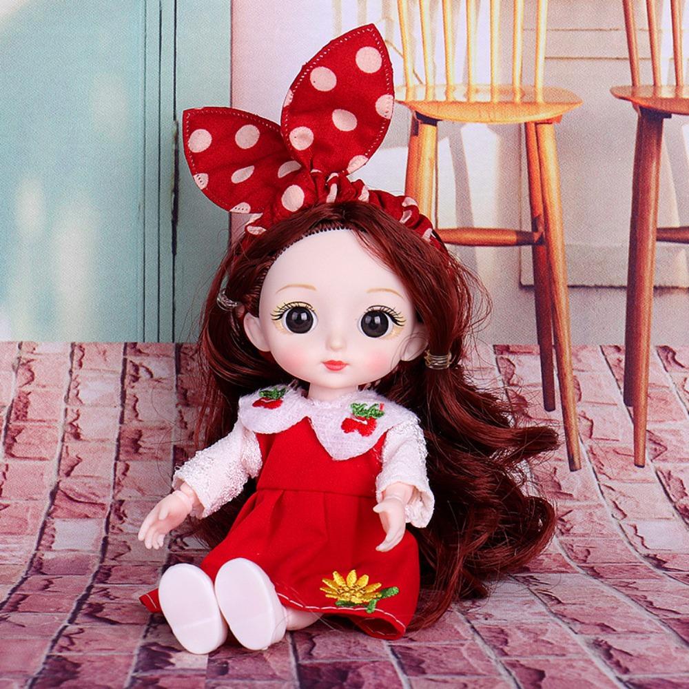 With Clothes Cute BJD Doll with Clothes 13 Movable Joints Movable Joints Mini Girl Doll  Kids Toys