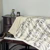 Piano Music Sheet Blanket Flannel Music Notes Throw Blankets for Teacher Adult Kids Music Lovers Gifts Decor for Home Bed Couch