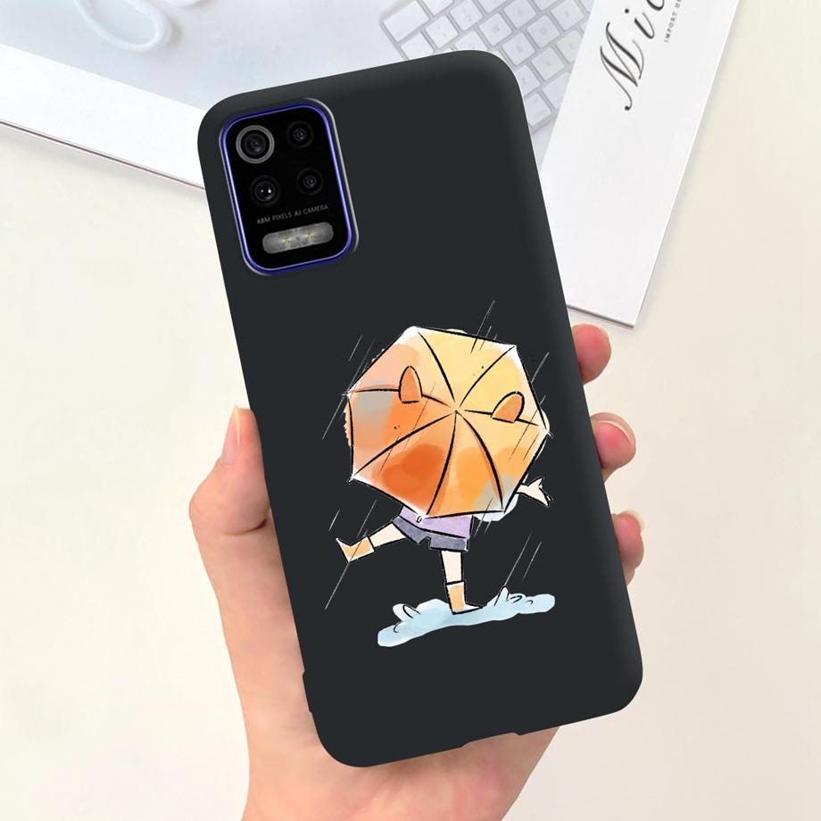 For LG K52 Q52 2020 Phone Case Soft Matte Silicone Capa For LGK52 LGQ52 2020 Funda Goothic Style Cartoon Back Cover Cute Pattern