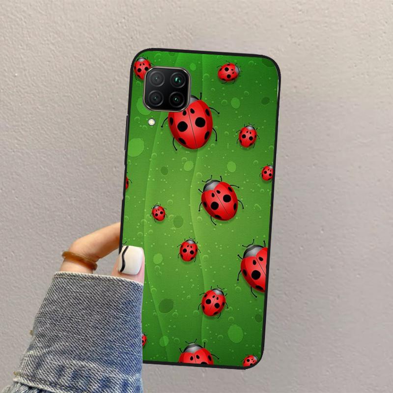Ladybug Beetle For Huawei Nova Y70 Y90 Y60 Y73 Y72 Y61 Y91 12s 12i 11i 8i 9 10 SE P40 Lite P60 P30 Pro Case