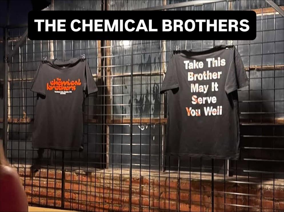 

The Chemical Brother Take This Brother May It Serve You Well Sept Reprint Shirt Unisex T-Shirt L