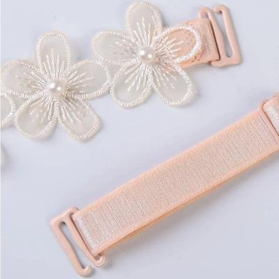 Sexy Anti-slip Lace Bra Strap Elastic Adjustable Shoulder Strap Butterfly Flower Shape Floral Bra Straps Bridal Wedding Party