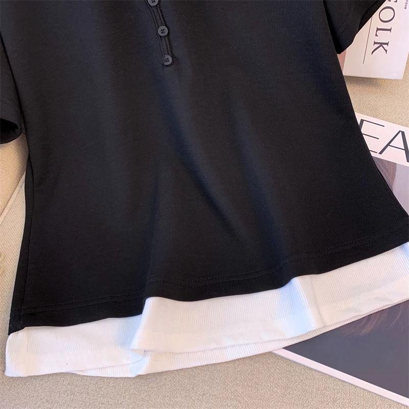 Women's 2026 Summer Casual Set: Elegant Korean Style Two-Piece with Short Sleeve Top and Wide-Leg Pants
